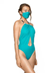halter swimsuit backless swimwear bikini swim brand travel beachwear resortwear luxury swimwear one piece turquoise blue navy beach travel swimsuit luxury swim brand fashion netaporter selfridges farfetch harrods 