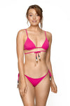 string bikini tassel halter swimsuit backless swimwear bikini swim brand travel beachwear resortwear luxury swimwear one piece turquoise blue navy beach travel swimsuit luxury swim brand fashion netaporter selfridges farfetch harrods  africa europe travel blogger London Paris Milan pink  bikini top bikini bottom strapless